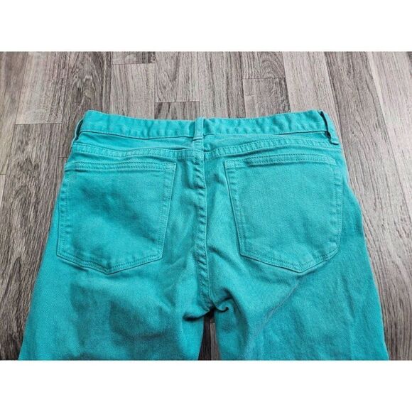 J. Crew Womens Size 24 Pockets Stretch Toothpick Teal Green Denim Jeans - Picture 3 of 11